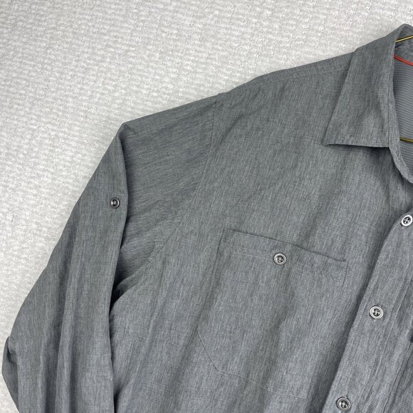 Outdoor Research Shirt Mens XL Gray Light Button Up Long Sleeve Hiking Outdoor - Picture 3 of 16